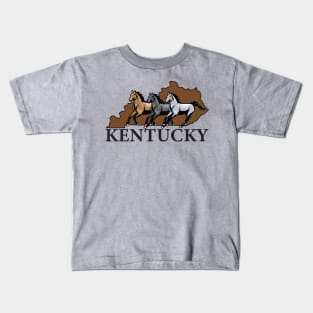 Kentucky Horses Kids T-Shirt